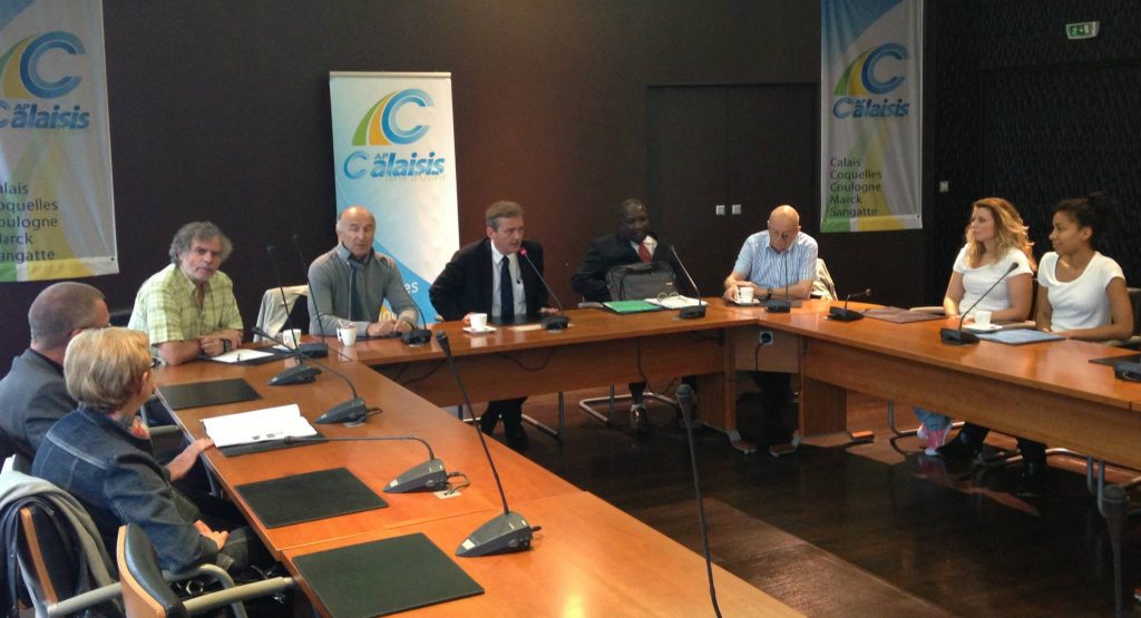 Réunion de l'association caritative ACADEC Calais avec la Communauté d'agglomération du Calaisis
