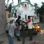 Camion pompe hydrocurreur offert par l'association acadec calais aux autorités d'Adakpamé au Togo